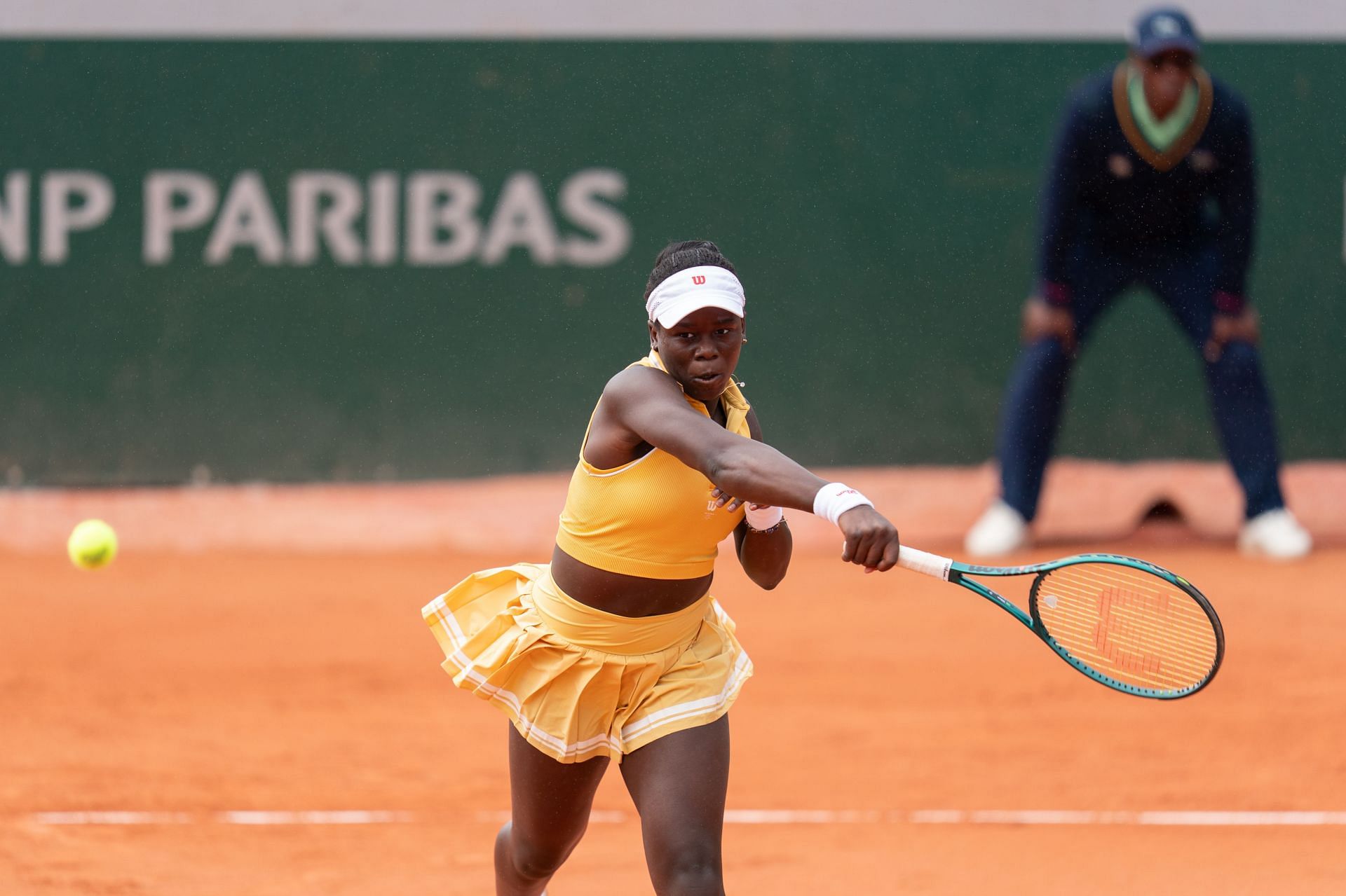 Victoria Mboko has already won five matches in Paris. (Source: Getty)